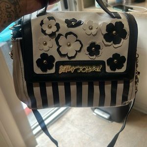 Black and with Betsey Johnson Bag